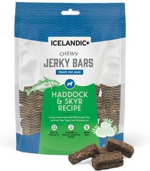 Icelandic+ Chewy Jerky Bars Haddock & Skyr Recipe Grain-Free Dog Treats, 2.5-oz bag