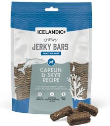 Icelandic+ Chewy Jerky Bars Capelin & Skyr Recipe Grain-Free Dog Treats, 2.5-oz bag
