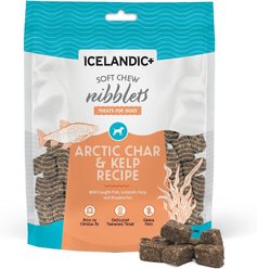 Icelandic+ Soft Chew Nibblets Arctic Char & Kelp Recipe Grain-Free Dog Treats, 2.5-oz bag
