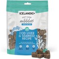 Icelandic+ Soft Chew Nibblets Cod Liver & Seaweed Recipe Grain-Free Cat Treats, 2.25-oz bag