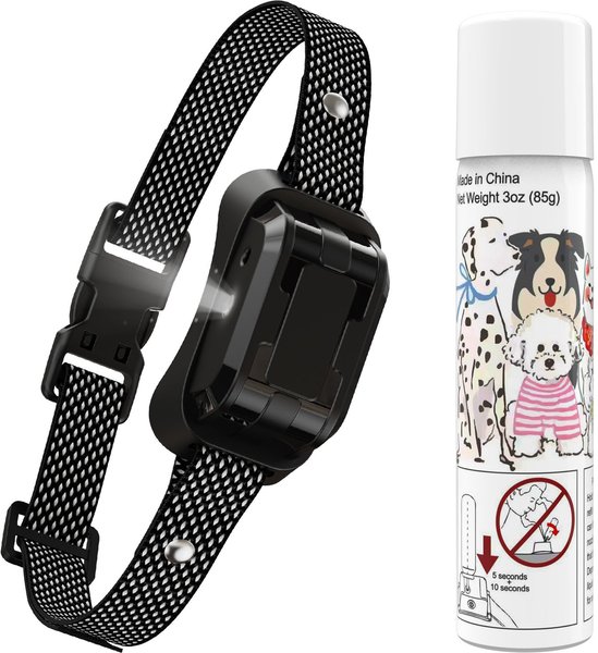 PETDIARY Deterrent Dog Spray collar with Spray Refill, Black