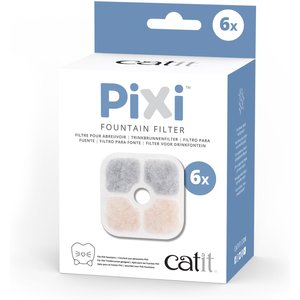 Catit Pixi Cartridge Cat Fountain Filter, 6 count