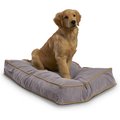 Happy Hounds Bailey Rectangle Pillow Dog Bed w/Removable Cover, Smoke, Small