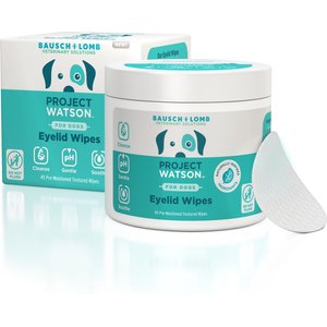 Project Watson Fragrance Free Dog Eyelid Wipes, 45 count