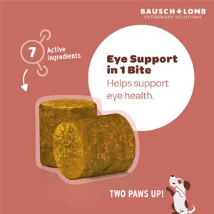 Project Watson Eye Health Salmon & Carrot Flavored Soft Chew Supplement for Dogs, 60 count