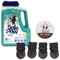 Winter Paw Protection Starter Kit - Safe Paw Ice Melt, Natural Dog Company Paw Balm, Ultra Dog Boots, Medium