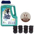 Winter Paw Protection Starter Kit - Safe Paw Ice Melter, Natural Dog Company Paw Protector Balm, Ultra Dog Boots, X-Small