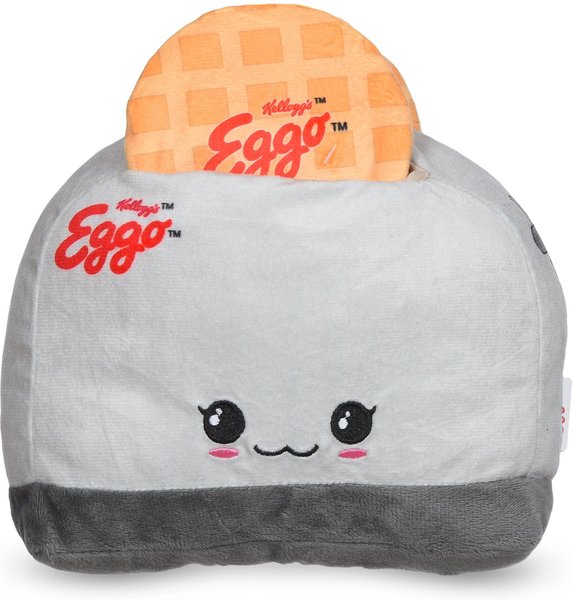 Fetch For Pets Kellogg's Eggo Box Figure Plush Squeaky Dog Toy