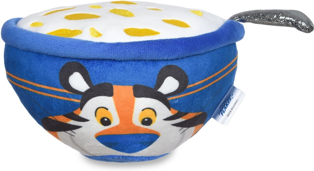 Fetch For Pets Kellogg's Froot Loops Cereal Bowl Plush Squeaky Dog Toy, Small