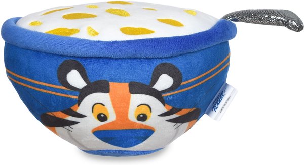Fetch For Pets Kellogg's Frosted Flakes Bowl Plush Figure Squeaky Dog Toy, Small slide 1 of 5