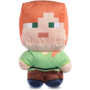 Fetch For Pets Minecraft Alex Figure Plush Squeaky Dog Toy, Large