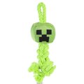 Fetch for Pets Minecraft Creeper Rope Squeaky Dog Toy