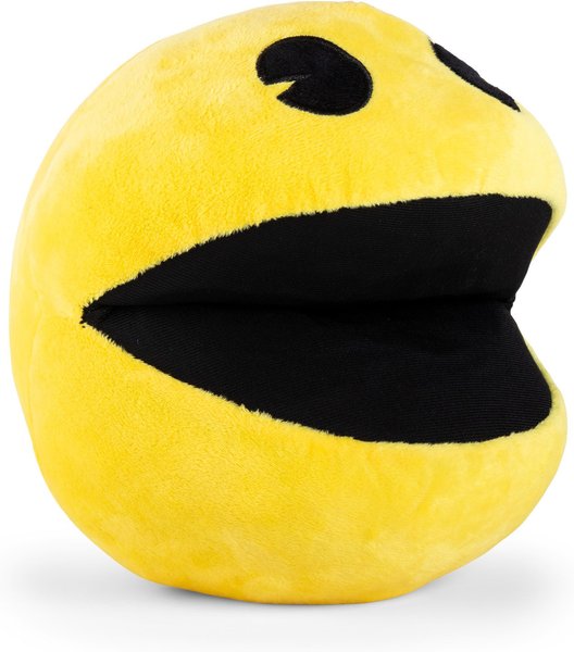 Fetch For Pets Pac-Man Pac-Man Figure Plush Squeaky Dog Toy, Small slide 1 of 5