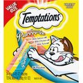 Temptations Creamy Puree Salmon, Chicken & Tuna Variety Pack Lickable Cat Treats, 0.42-oz pouch, 0.425-oz tube, pack of 72
