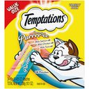 Temptations Creamy Puree Salmon, Chicken & Tuna Variety Pack Lickable Cat Treats, 0.42-oz pouch, 0.425-oz tube, pack of 72