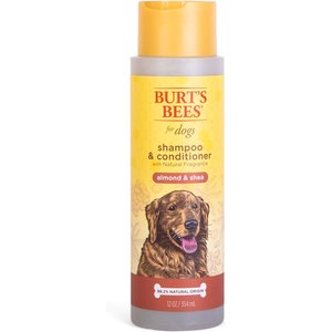 Burt's Bees Almond & Shea Scented Dog Shampoo & Conditioner, 12-oz bottle