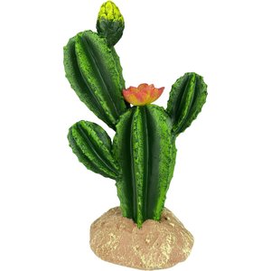Komodo Cactus Flower Reptile Ornament, Green