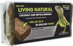 Komodo Coir Chip Brick Single Reptile Bedding, Brown, 20-gal