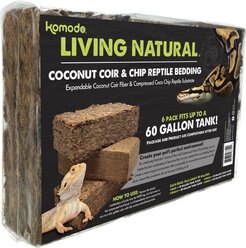 Komodo Coir Chips & Peat Reptile Bedding Variety Pack, Brown, 6 count, 60-gal