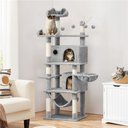 Yaheetech Multi-Level 67-in Cat Tree, Light Gray