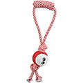 Pet Life Pull Away' Rope & Tennis Ball Dog Toy, Red