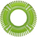 Pet Life Flex Bark Flexible Frisbee Extreme Outdoor Training Durable Fetch Dog Toy, Green