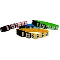 Petsonik Rechargeable LED Plaid Design Dog Collar, Pink, Large