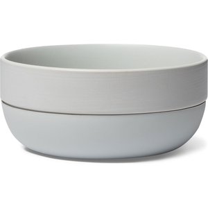 Waggo Cling Non-Skid Silicone Bottom Dog & Cat Bowl, Grey, Large, 8-cup