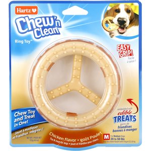 Hartz Chew 'n Clean Ring Dog Toy, Medium