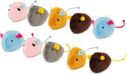 Hartz Cattraction Crinkle Mice Cat Toy, Multi Color, 10 count