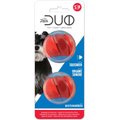 Zeus Duo Ball w/Squeaker Dog Toy, 2-in, 2 count