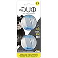 Zeus Duo Ball w/Squeaker & Glow Dog Toy, 2-in, 2 count