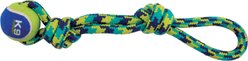Zeus K9 Fitness byZeus Rope Tug with 3-in T/Ball Dog Toy