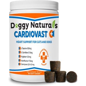 Pet Health Pharma Cardiovast Heart Health Support Chicken Flavored Soft Chews Supplement for Cats & Dogs, 60 count