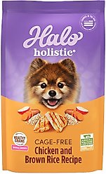 Halo Holistic Chicken & Brown Rice Small Breed Dry Dog Food, 3.5-lb bag