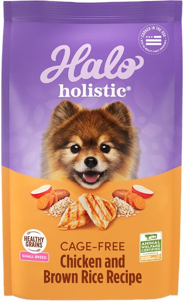 Halo Holistic Chicken & Brown Rice Small Breed Dry Dog Food, 3.5-lb bag slide 1 of 10