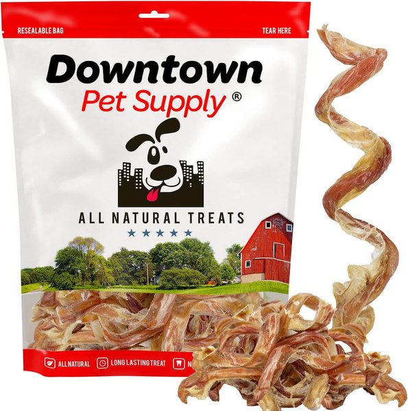 DOWNTOWN PET SUPPLY USA Curly Bully Sticks 10in Dog Treats, 30 count