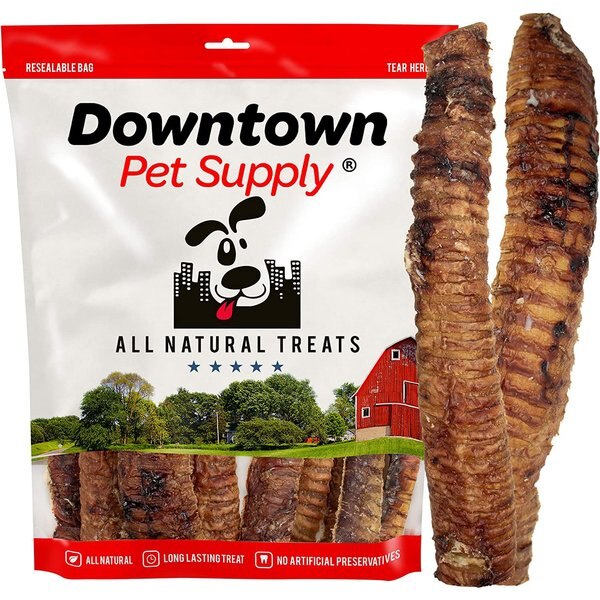 TOP DOG CHEWS 12" Beef Trachea Dog Treats, 7 count