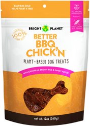 Bright Planet Pet Better BBQ Chick'n Chicken Flavored Soft & Chewy Dog Treats, 12-oz bag