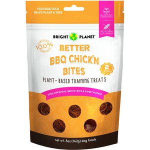 Bright Planet Pet Better BBQ Chick'n Chicken Flavored Soft & Chewy Dog Training Treats, 5-oz bag