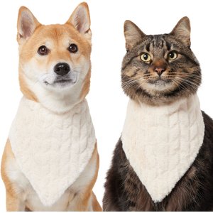 Frisco Solid Faux Fur Dog & Cat Bandana, X-Small/Small