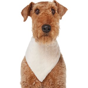 Frisco Solid Faux Fur Dog & Cat Bandana, Medium/Large