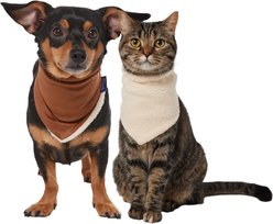 Frisco Reversible Cozy Knit Faux Fur Dog & Cat Pullover Bandana, X-Small/Small