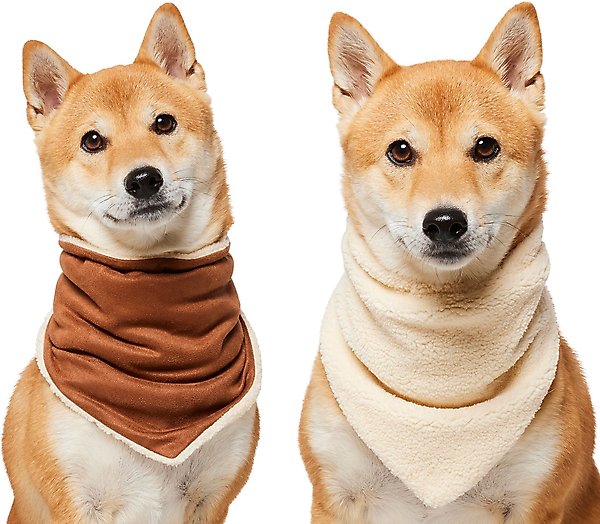 Frisco Reversible Cozy Knit Faux Fur Dog & Cat Pullover Bandana, Medium/Large slide 1 of 7