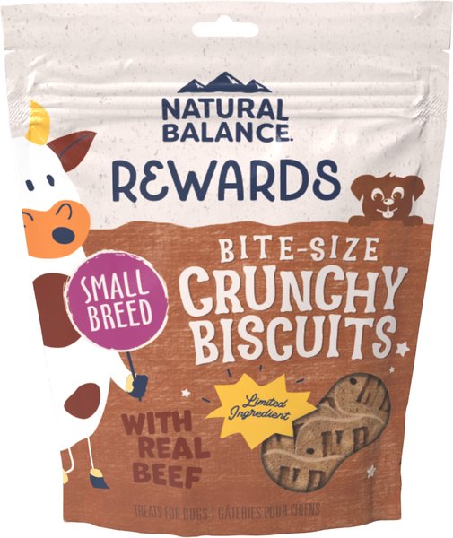 Discontinued NATURAL BALANCE Rewards Crunchy Biscuits with Real Beef