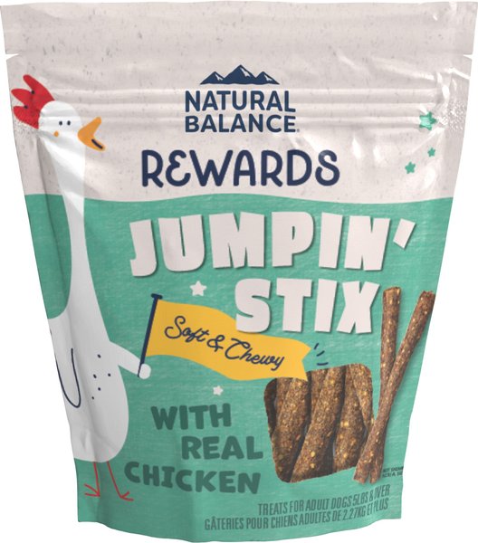 NATURAL BALANCE Rewards Jumpin' Stix with Real Chicken Dog Treats, 10 ...