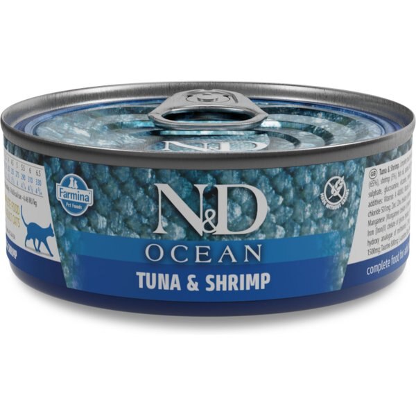 Farmina N&D Ocean Sea Bass & Squid & Shrimp Grain-Free Wet Cat Food