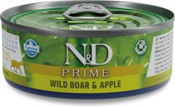 Farmina N&D Prime Boar & Apple Grain-Free Wet Cat Food, 2.46-oz can, case of 24