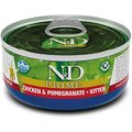 Farmina N&D Prime Chicken & Pomegranate Kitten Grain-Free Wet Cat Food, 2.46-oz can, case of 24