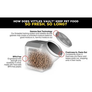 Gamma2 Vittles Vault Stackable Pet Food Storage, 40-lb